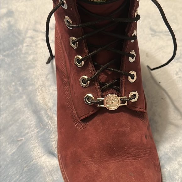 Timberland Maroon boots size 10.5 main image 4